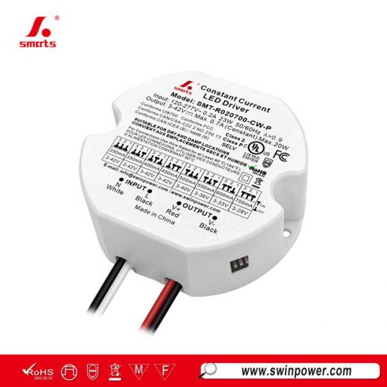 Tuned by DIP Switch 250–700mA 20W Constant Current Round LED Driver -Swin Power