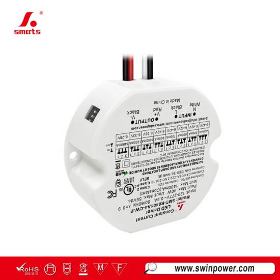 High-Output Fixtures 40W Constant Current Round LED Driver Power Supply